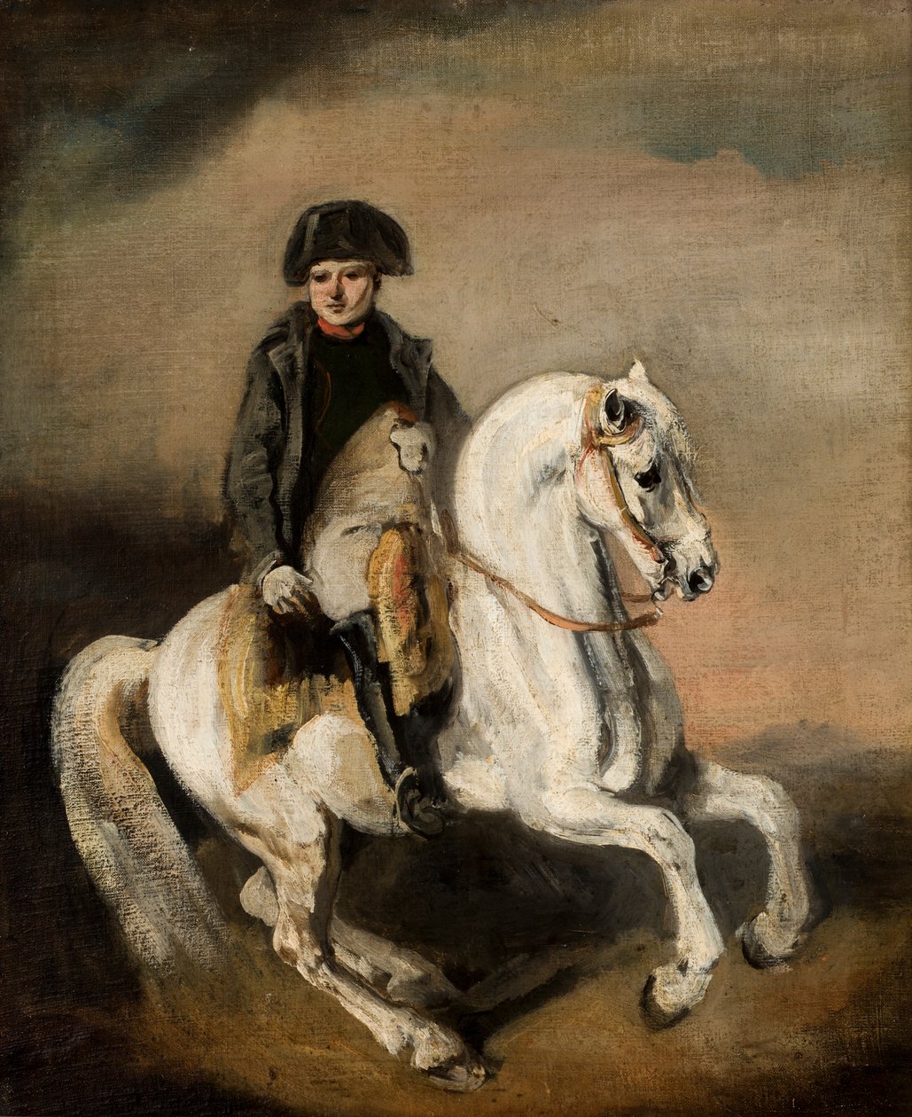 Napoleon hevosen selässä (öljy kankaalle) tekijältä Piotr Michalowski