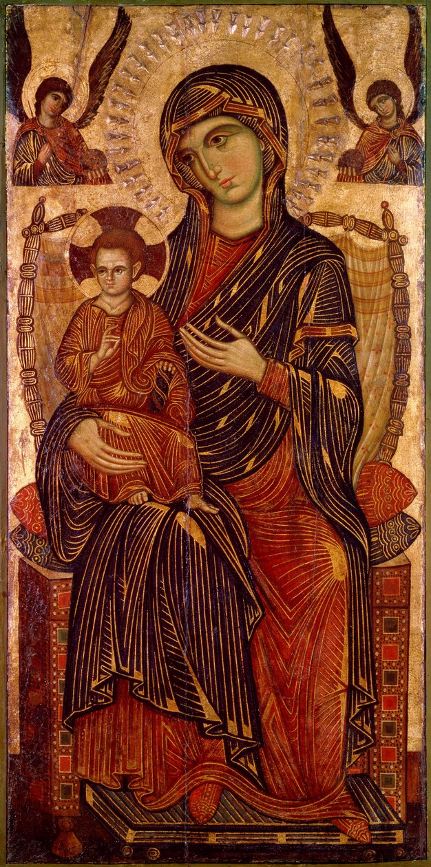 "Virgin and Child Enthroned", c1280 tekijältä Pisan Master