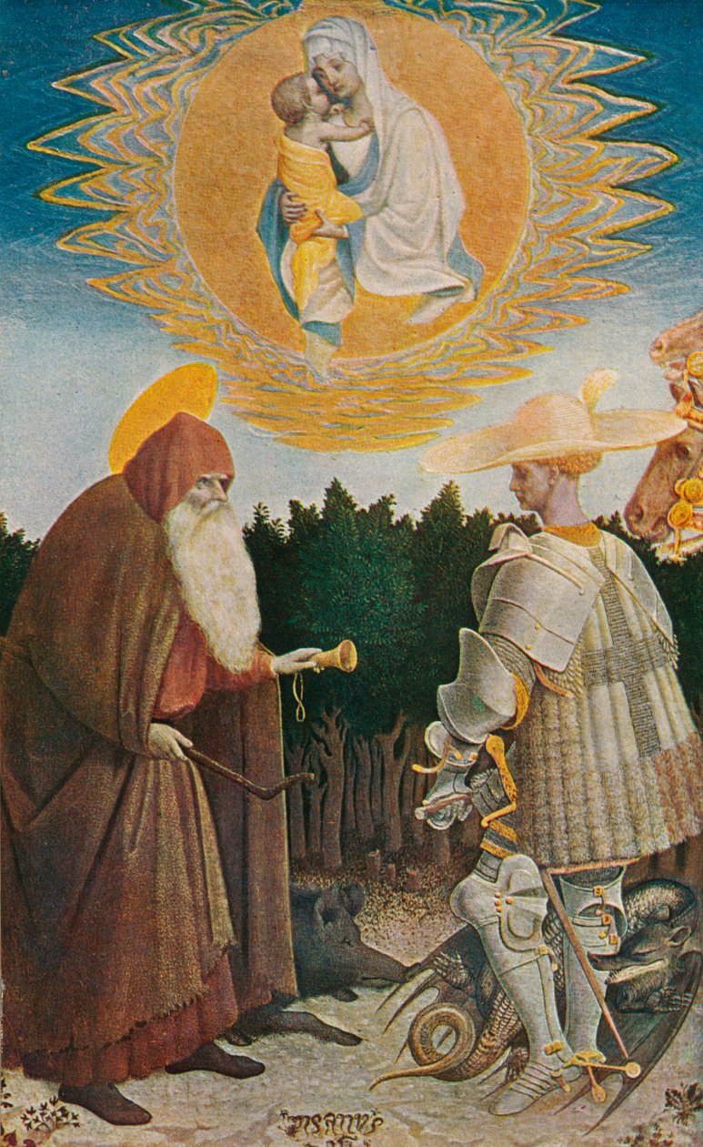 Neitsyt ja lapsi pyhien kanssa, 1435, 1909 tekijältä Antonio Pisanello