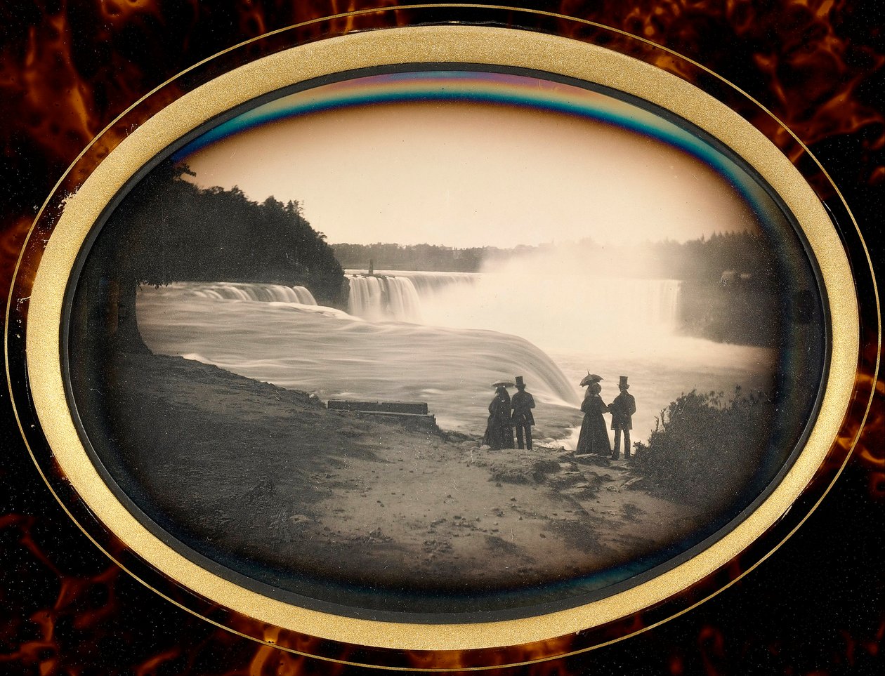 Daguerreotype of Niagara Falls by Babbitt, n. 1855 (dagerrotyyppi) tekijältä Platt D. Babbitt