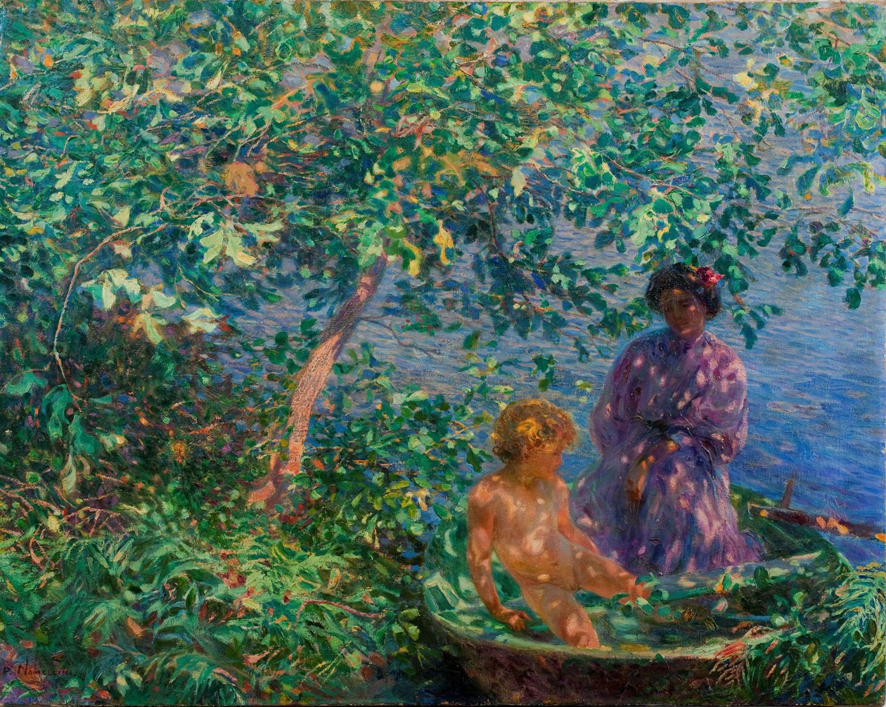 Auringon suudelmia, 1908. tekijältä Plinio Nomellini