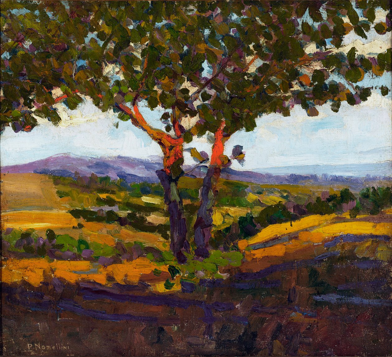 Auringon tervehdys, 1902 tekijältä Plinio Nomellini