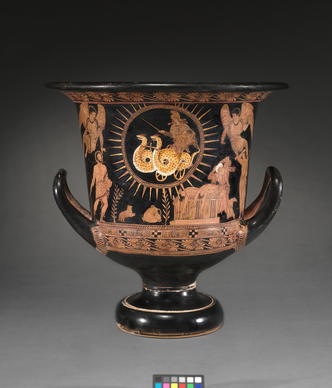Lucanian Verhiö-Krater, noin 400 eaa tekijältä Policoro Painter