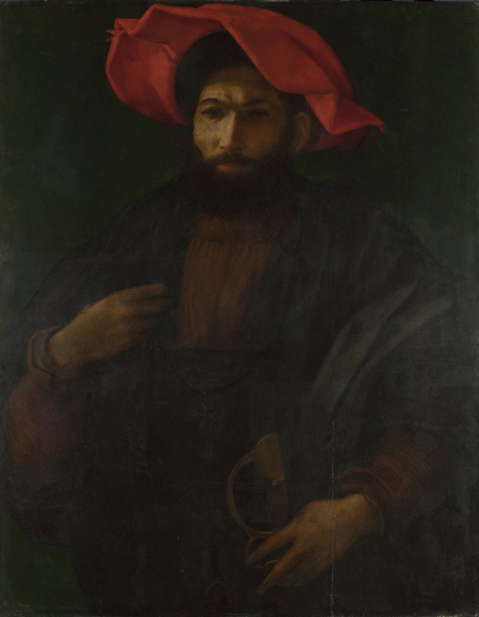 Pyhän Johanneksen ritari, noin 1530 tekijältä Polidoro da Caravaggio
