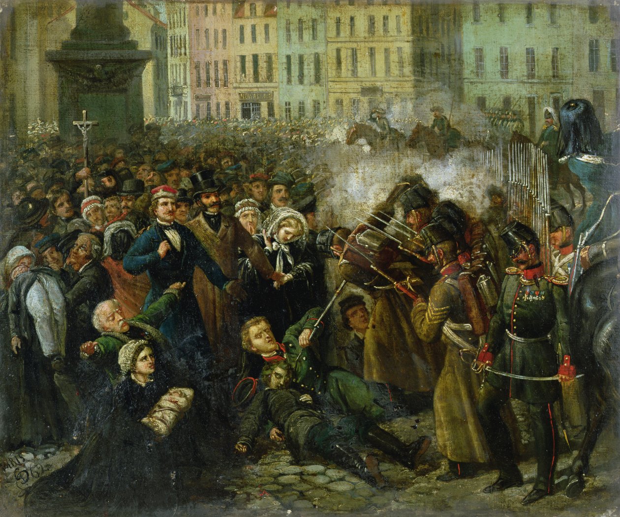 Michal Landyn verilöyly 8. huhtikuuta 1861 tekijältä Polish School