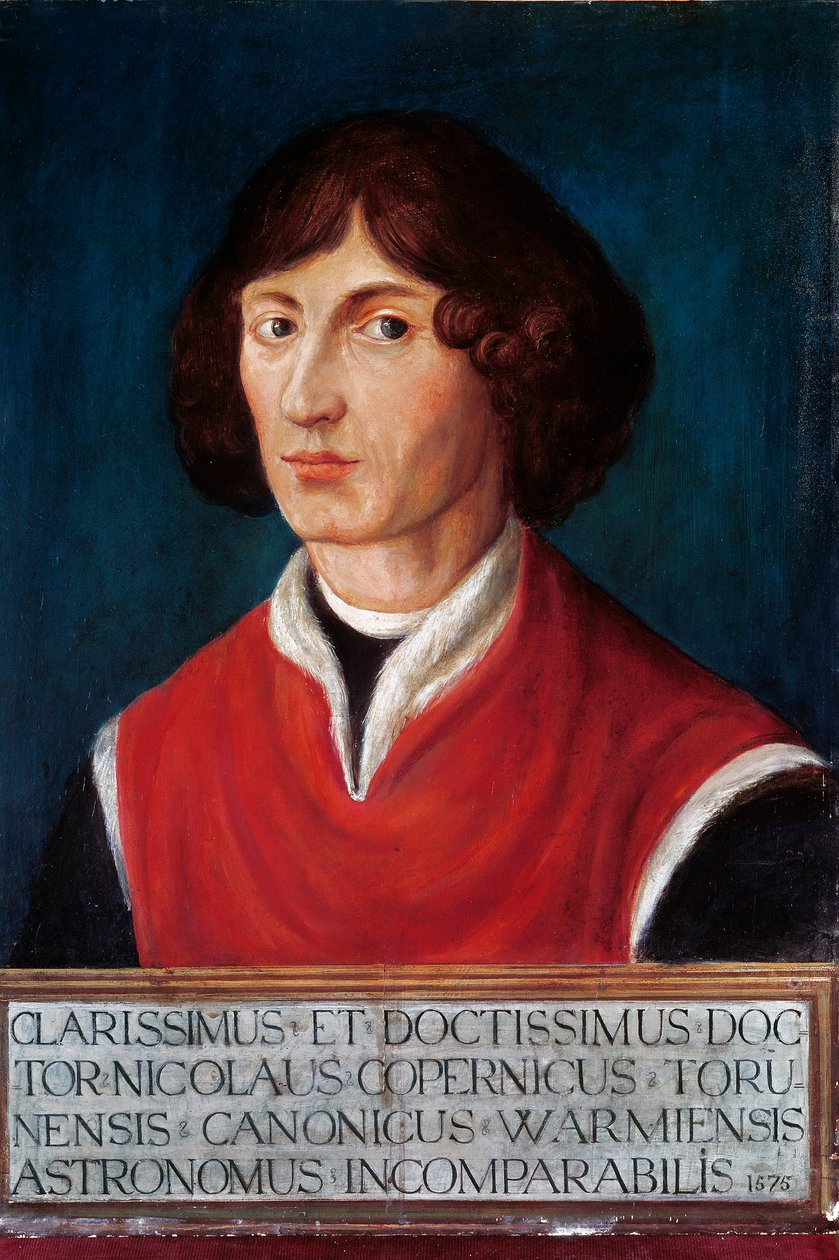 Nikolai Kopernikuksen muotokuva (Nicolaus Copernicus tekijältä Polish School