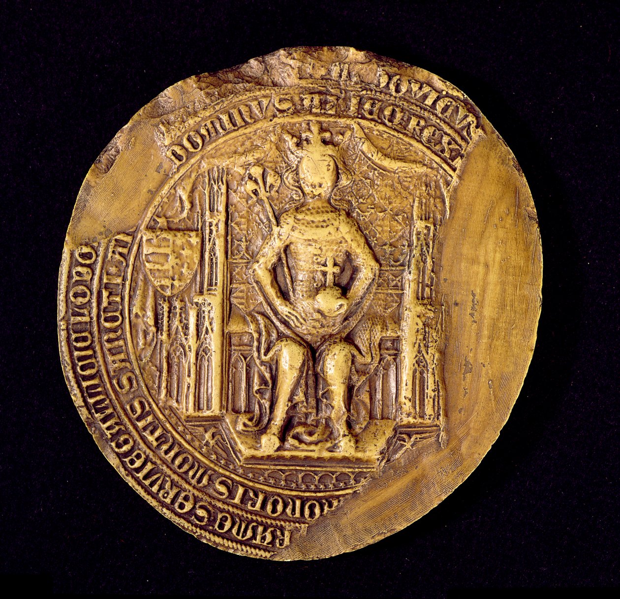 Ludvig I:n (1326-82) Suuren, Puolan kuninkaan sinetti tekijältä Polish School