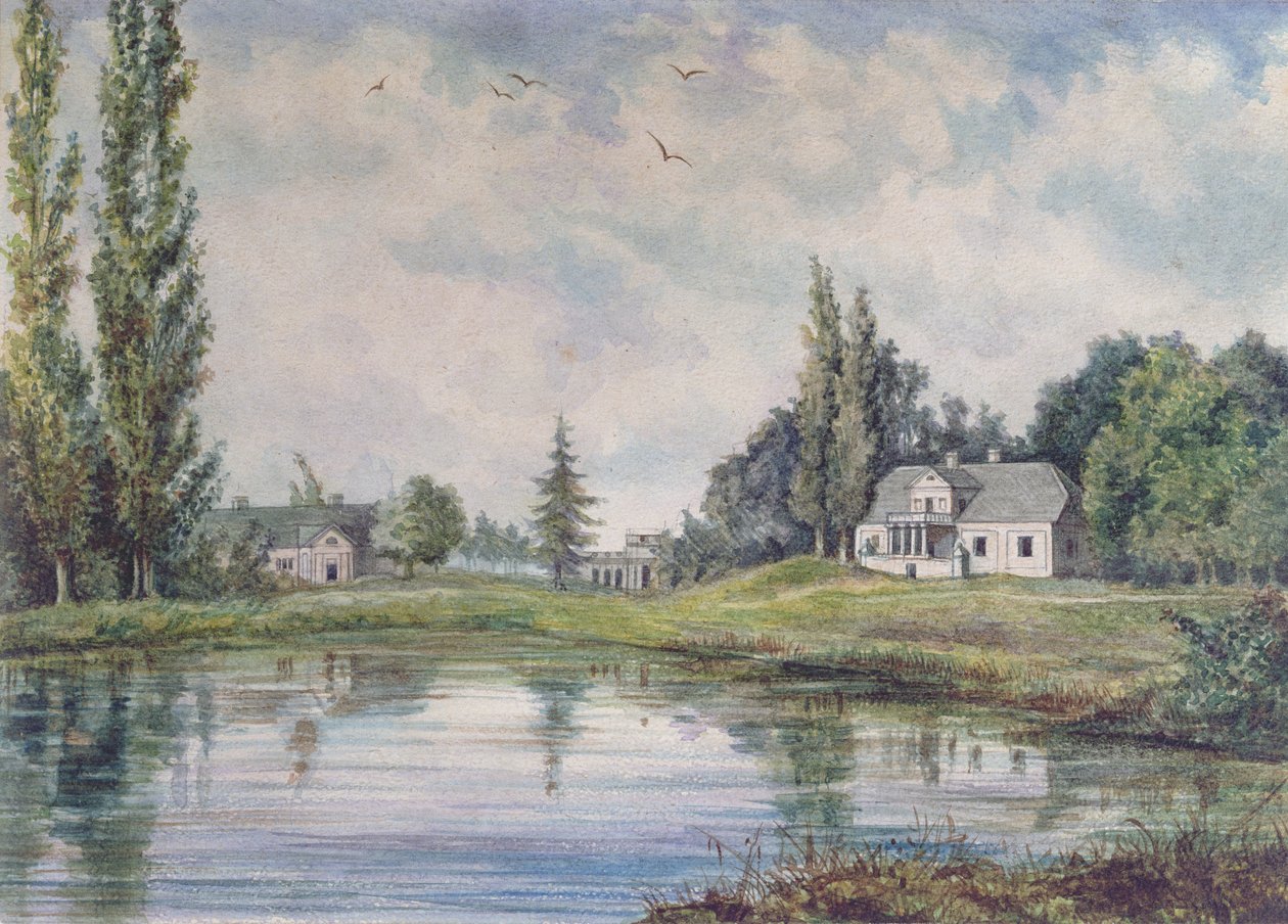 Adam Bernard Mickiewiczin (1798-1855) syntymäpaikka Zaosiessa tekijältä Polish School