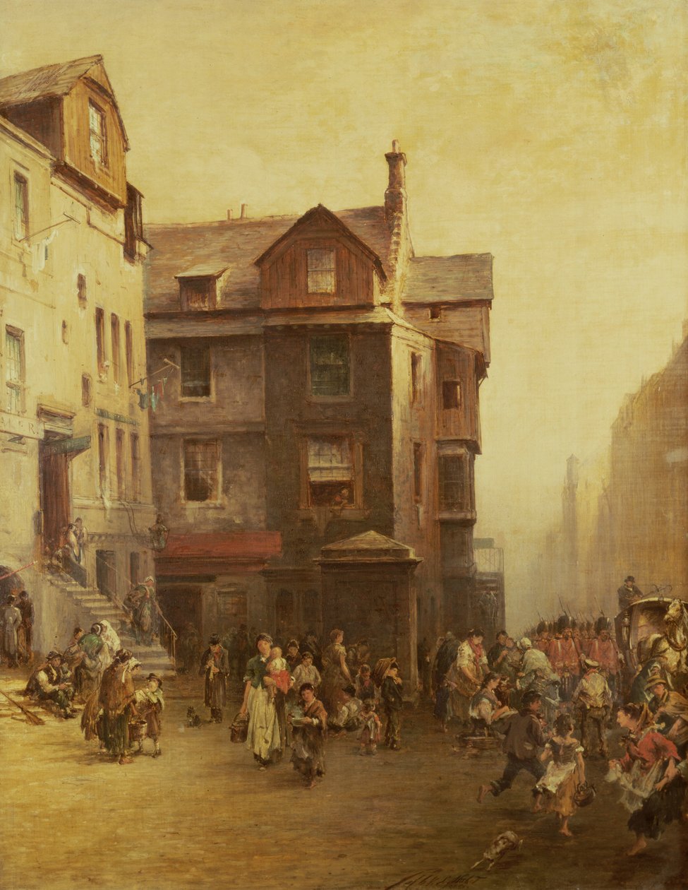 John Knoxs House, High Street, Edinburgh, 1885 tekijältä Pollok Sinclair Nisbet