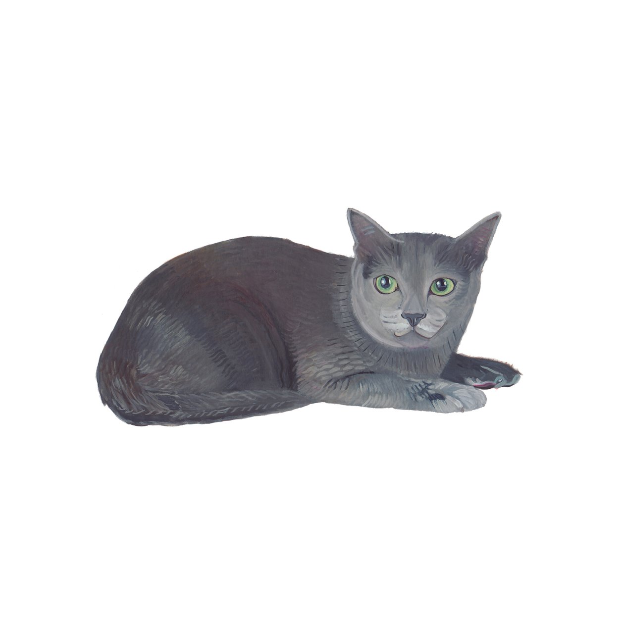 Korat, 2014 (akvarelli ja guassi paperille) tekijältä Polly Horner