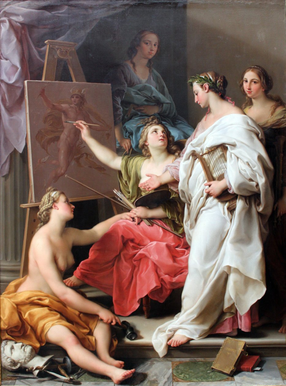 Taiteiden allegoria tekijältä Pompeo Batoni