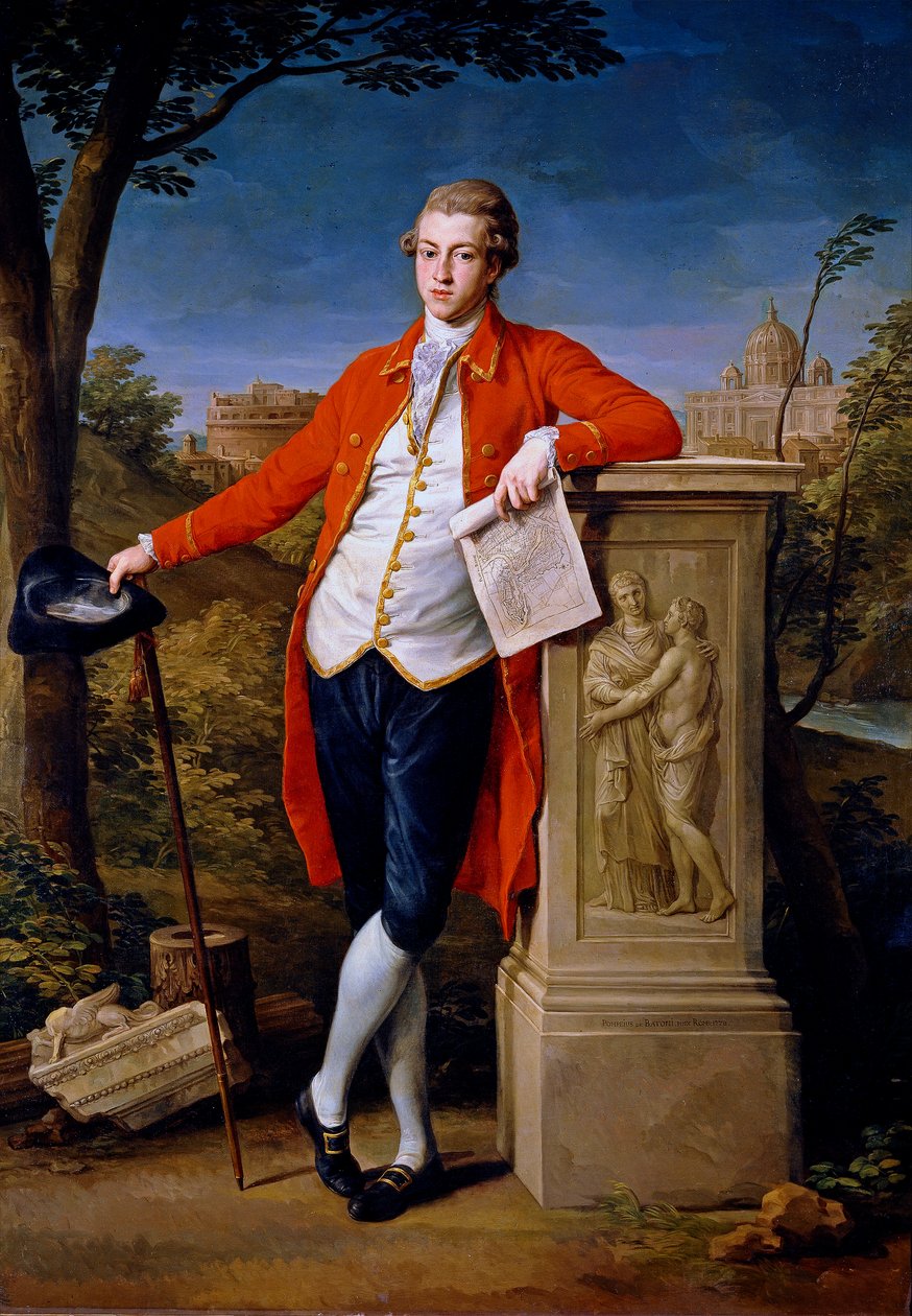 Muotokuva Francis Basset, 1. paroni de Dunstanville ja Basset (1757-1835) tekijältä Pompeo Batoni