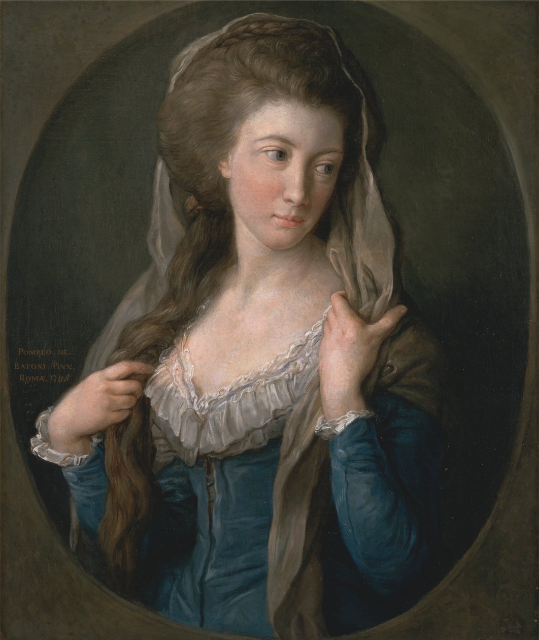 Naisen muotokuva, perinteisesti tunnistettu Margaret Stuart, Lady Hippisley tekijältä Pompeo Batoni