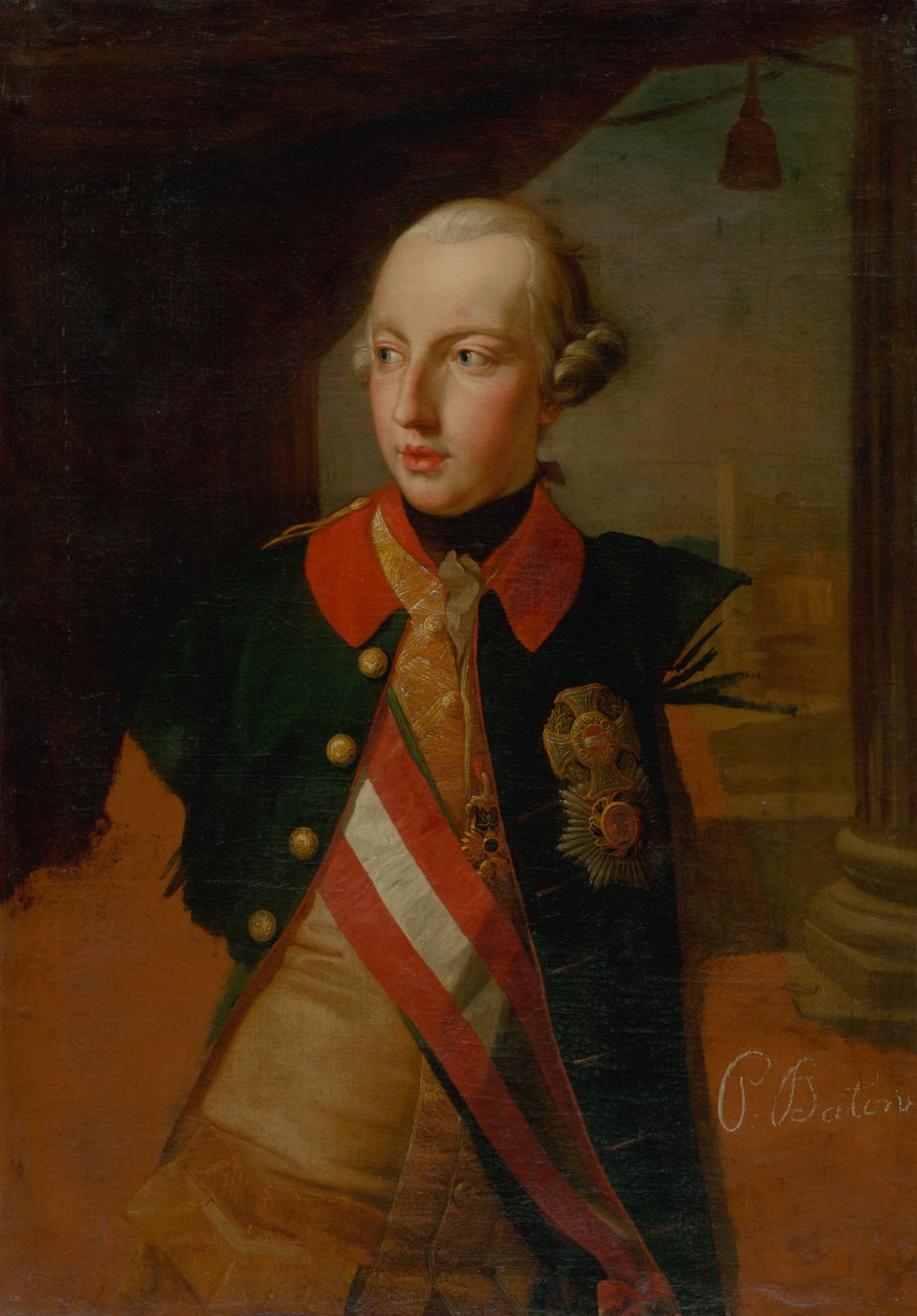 Tutkimus keisari Joseph II: n muotokuvasta tekijältä Pompeo Batoni