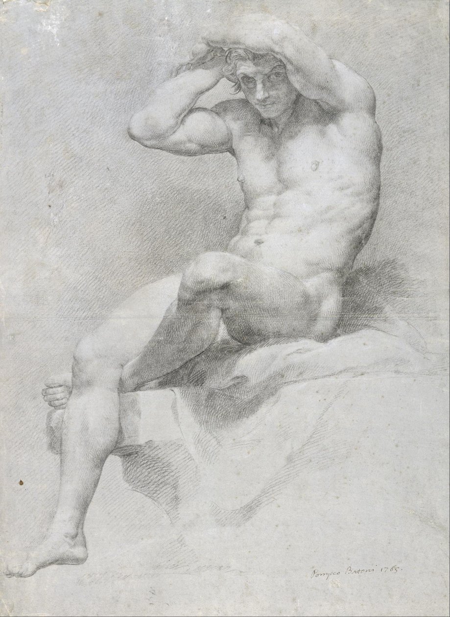 Akateeminen alaston tekijältä Pompeo Girolamo Batoni