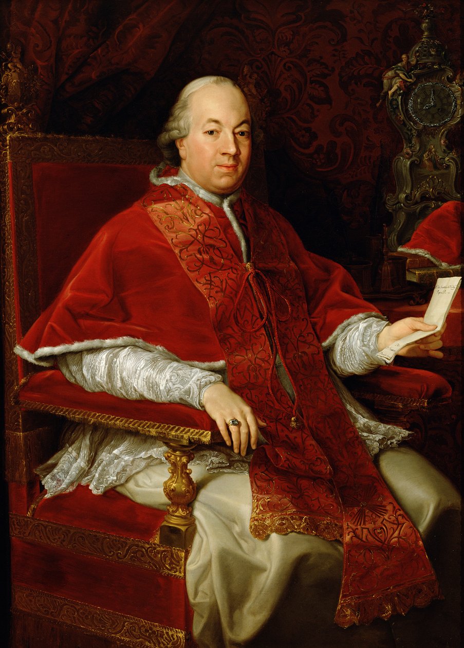 Paavi Pius VI (1717-99) noin 1775-76. tekijältä Pompeo Girolamo Batoni