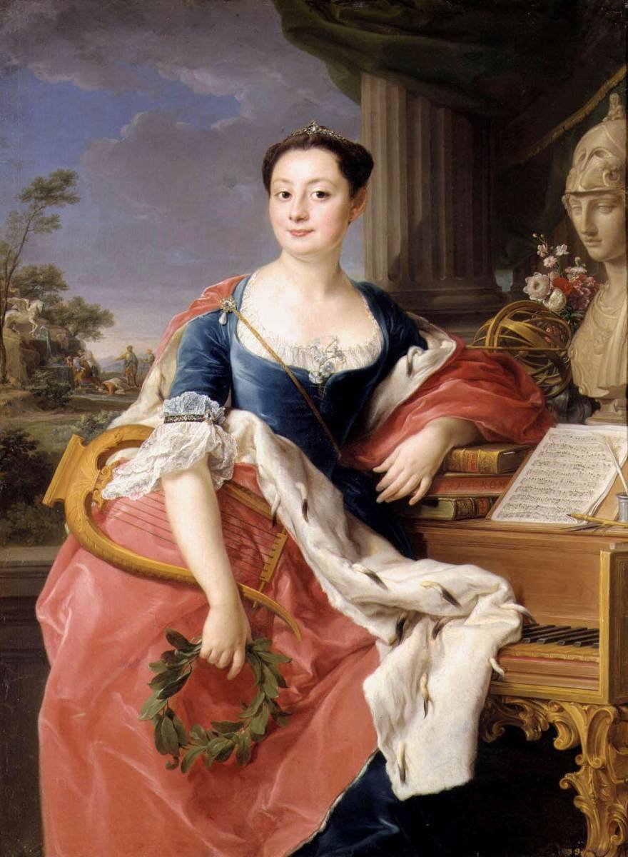 Prinsessa Giacinta Orsini Buoncampagni Ludovisin muotokuva tekijältä Pompeo Girolamo Batoni
