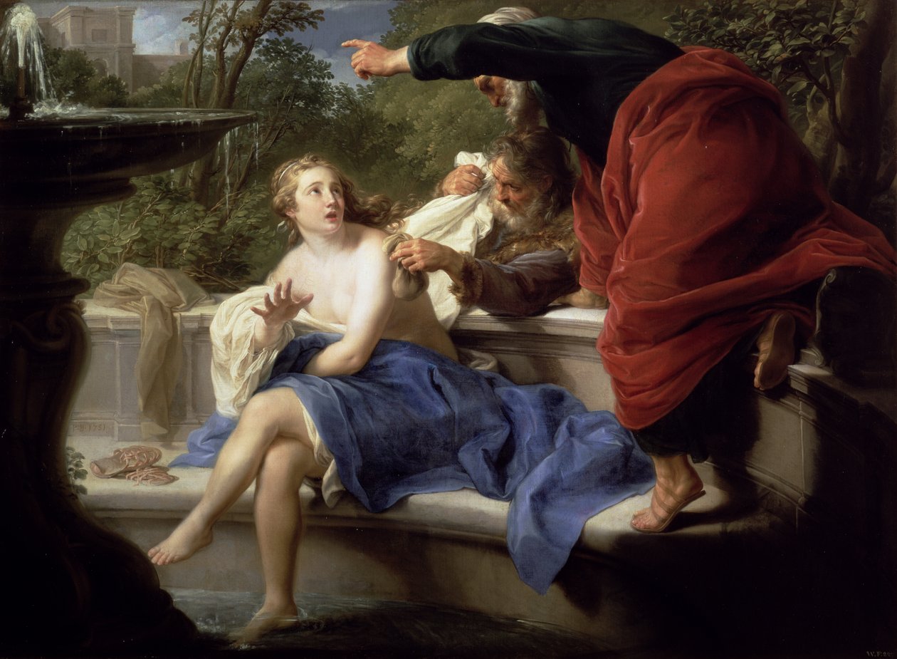 Susanna ja vanhimmat, 1751 tekijältä Pompeo Girolamo Batoni