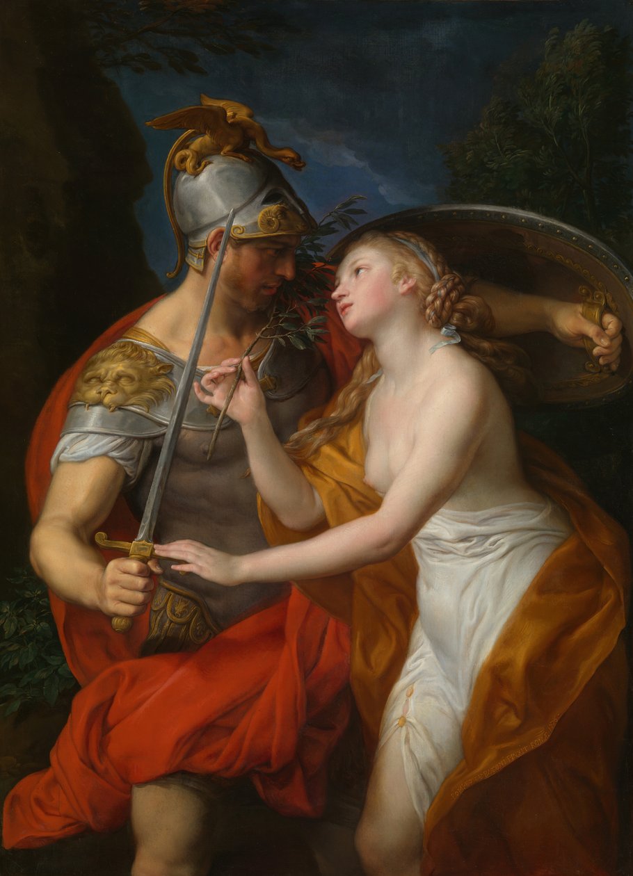 Allegoria rauhasta ja sodasta, 1776. tekijältä Pompeo Batoni