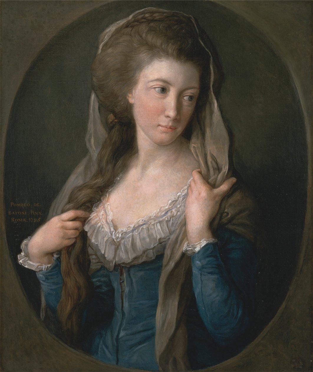 Naisen muotokuva, joka on perinteisesti tunnistettu Margaret Stuartiksi, Lady Hippisleyksi tekijältä Pompeo Batoni