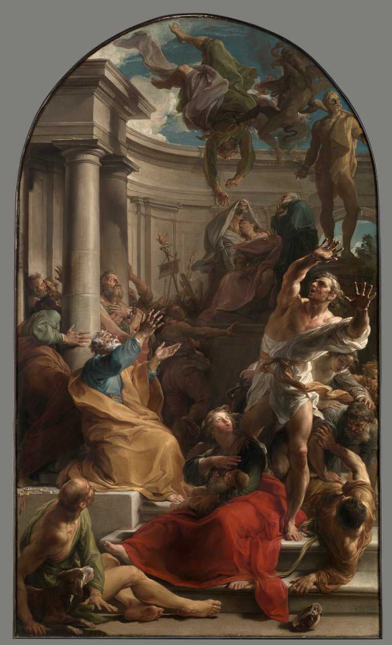 Simon Maguksen lankeemus, n. 1745-1750. tekijältä Pompeo Batoni