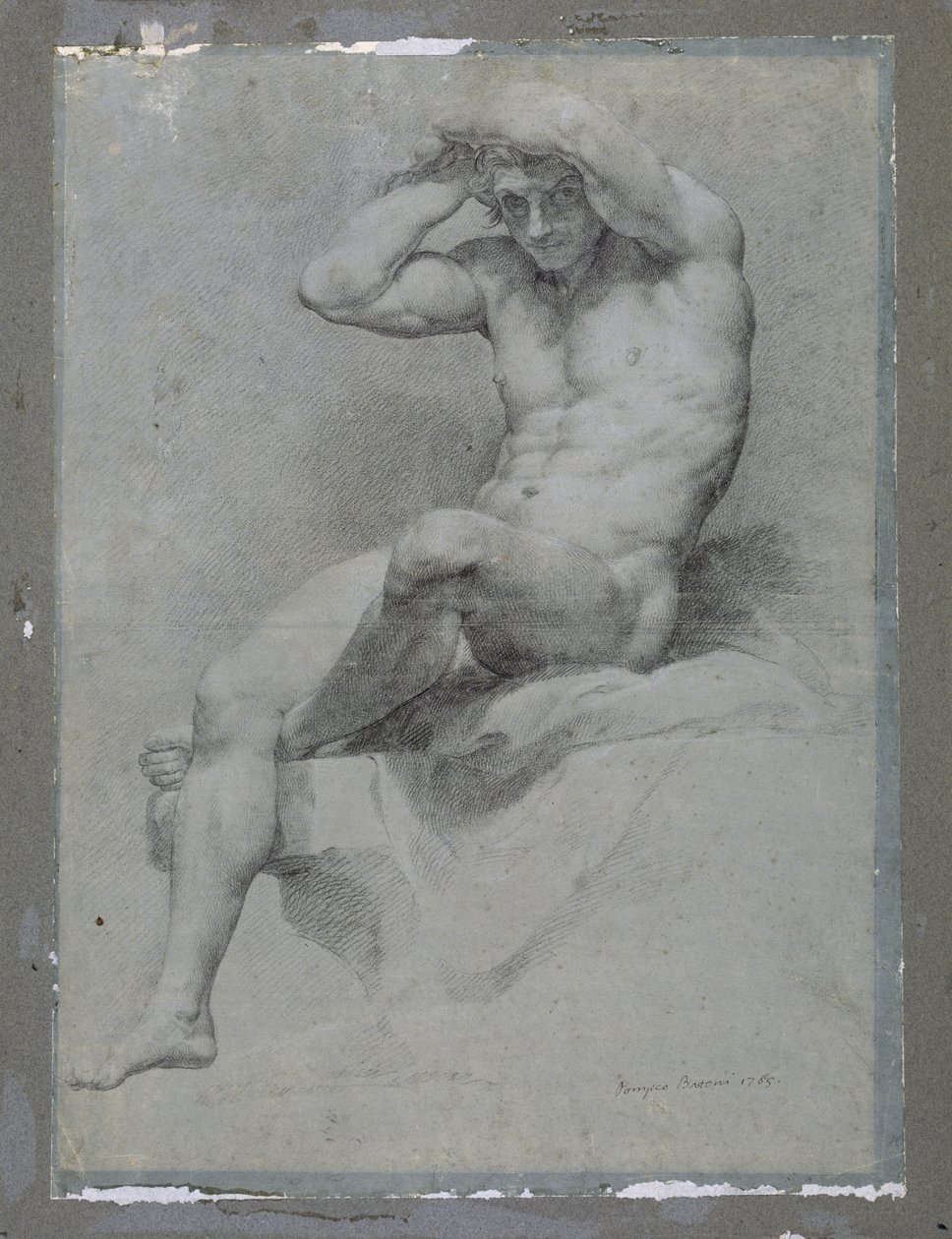 Akateeminen alastonkuva tekijältä Pompeo Girolamo Batoni