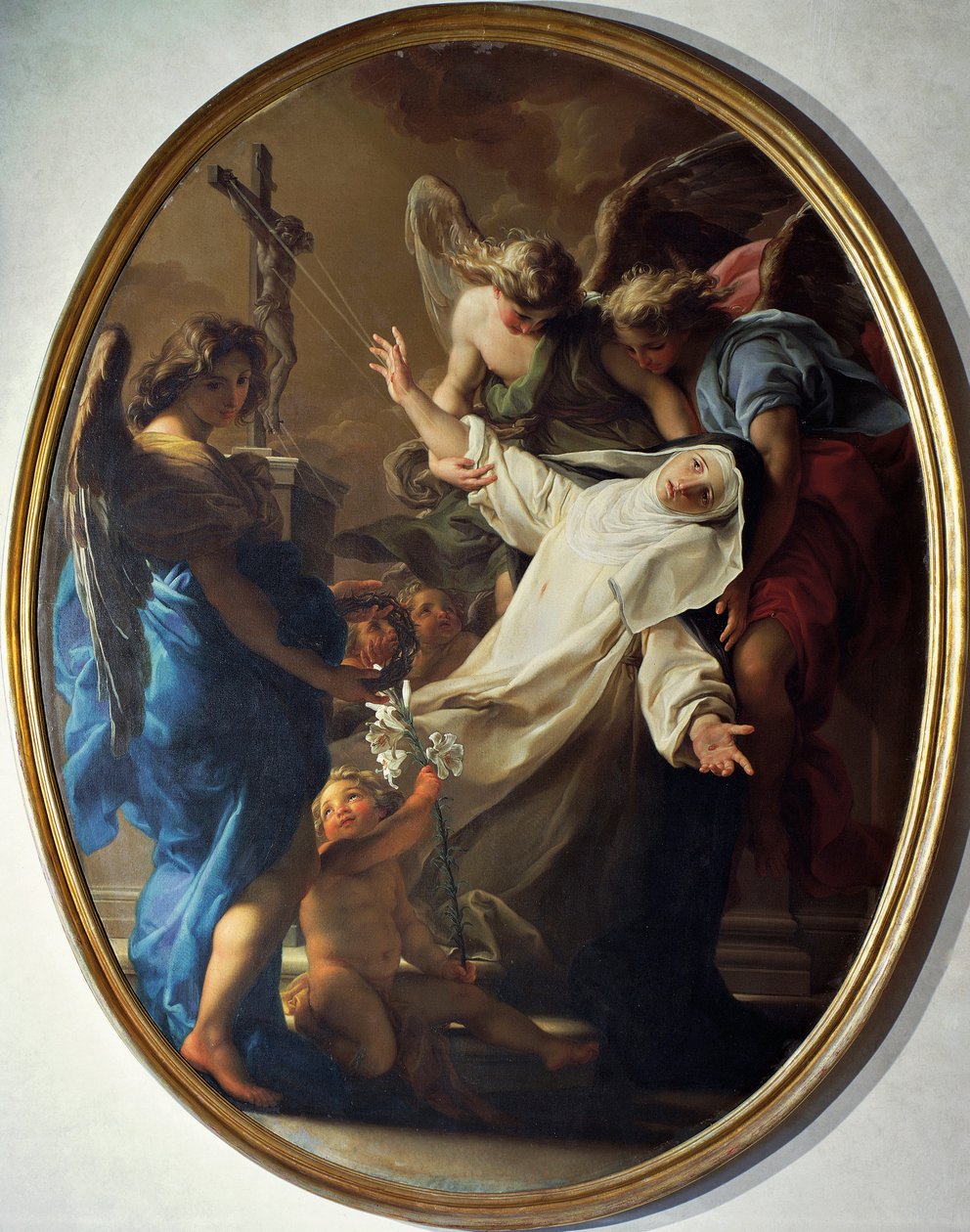 Pyhän Katariinan Sienan ekstaasi tekijältä Pompeo Girolamo Batoni