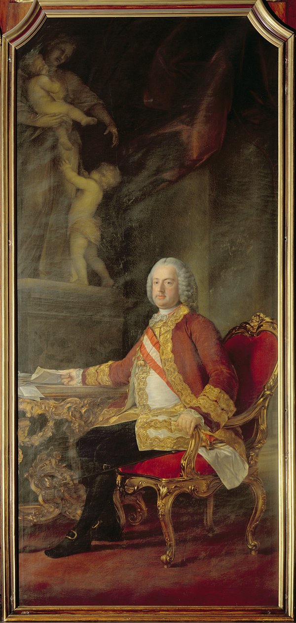 Francis I, Pyhän Rooman keisari (1708-65) keisarinna Maria Teresan Itävallan aviomies (1717-80) tekijältä Pompeo Girolamo Batoni