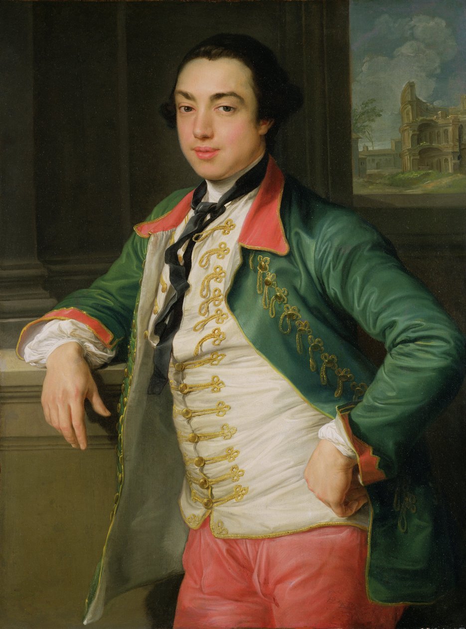 James Caulfield (1728-99), 4. varakreivi Charlemont (myöhemmin Charlemontin 1. jaarli) n. 1753-56 (öljy kankaalle) tekijältä Pompeo Girolamo Batoni
