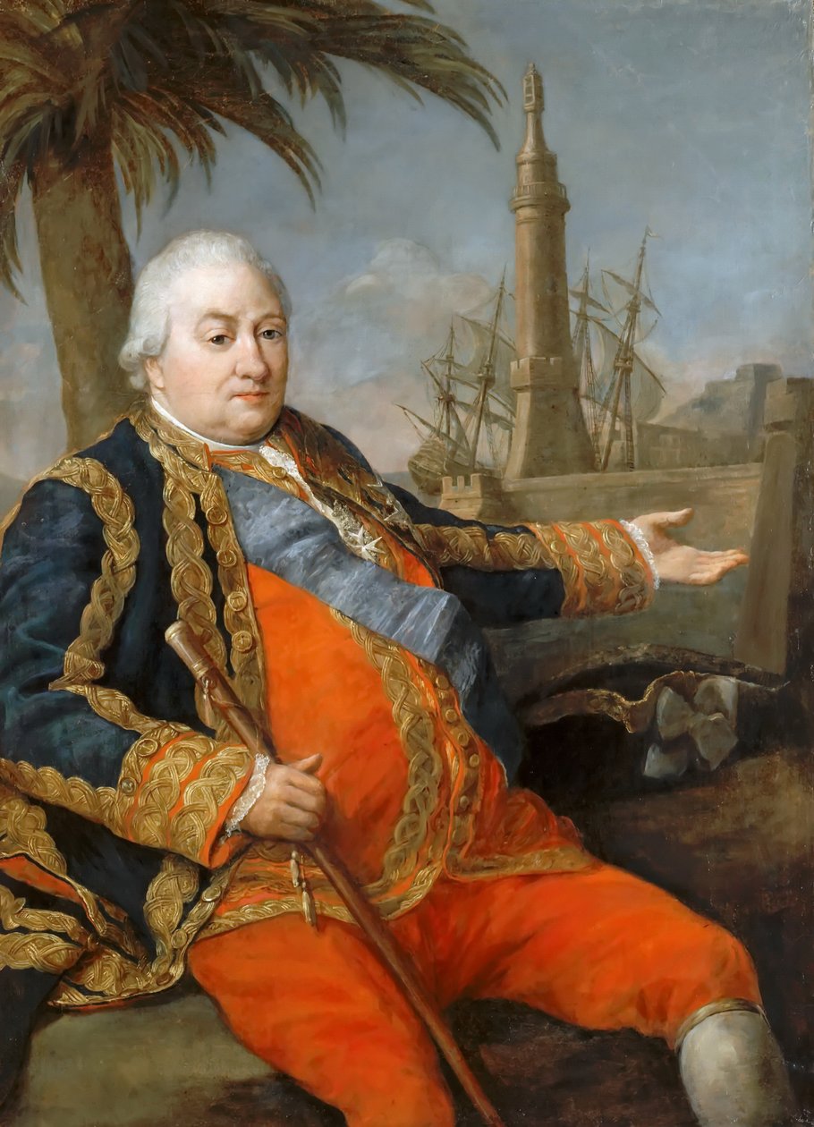 Pierre André de Suffren Saint Tropezista 1729-1788 tekijältä Pompeo Girolamo Batoni