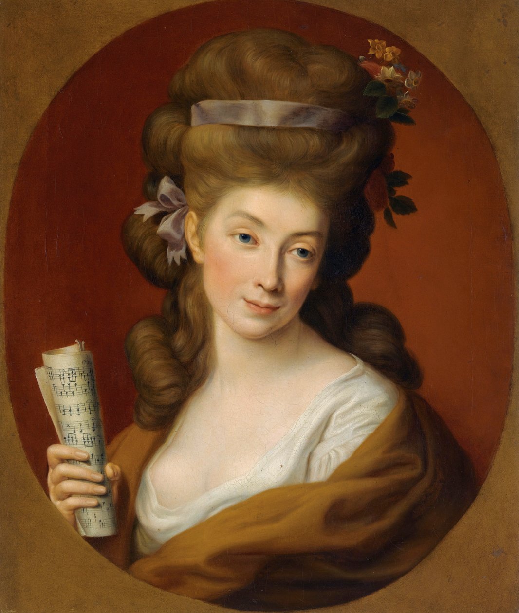 "" Portrait de la noble poloneise Izabela Lubomirska "" (Prinsessa Izabela Elzbieta Potockan muotokuva, s. Lubomirska (1736-1816)) Pompeo Batoni (1708-1787) - 1780 - Öljy kankaalle Yksikkö Koko5 65 cm3 Kokoelma 5 65 cm. tekijältä Pompeo Girolamo Batoni
