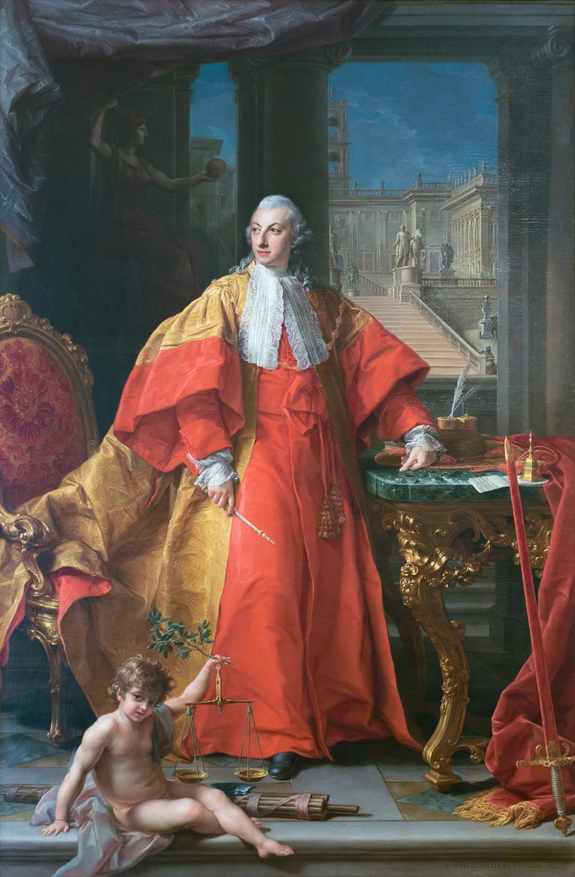 Abbondio Rezzonicon muotokuva tekijältä Pompeo Girolamo Batoni