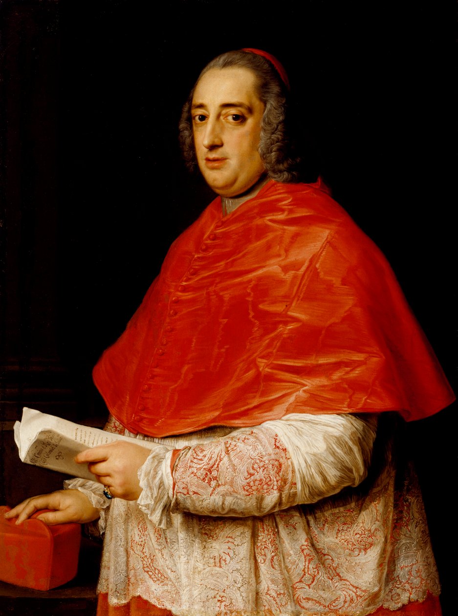 Kardinaali Prospero Colonna di Sciarran muotokuva tekijältä Pompeo Girolamo Batoni