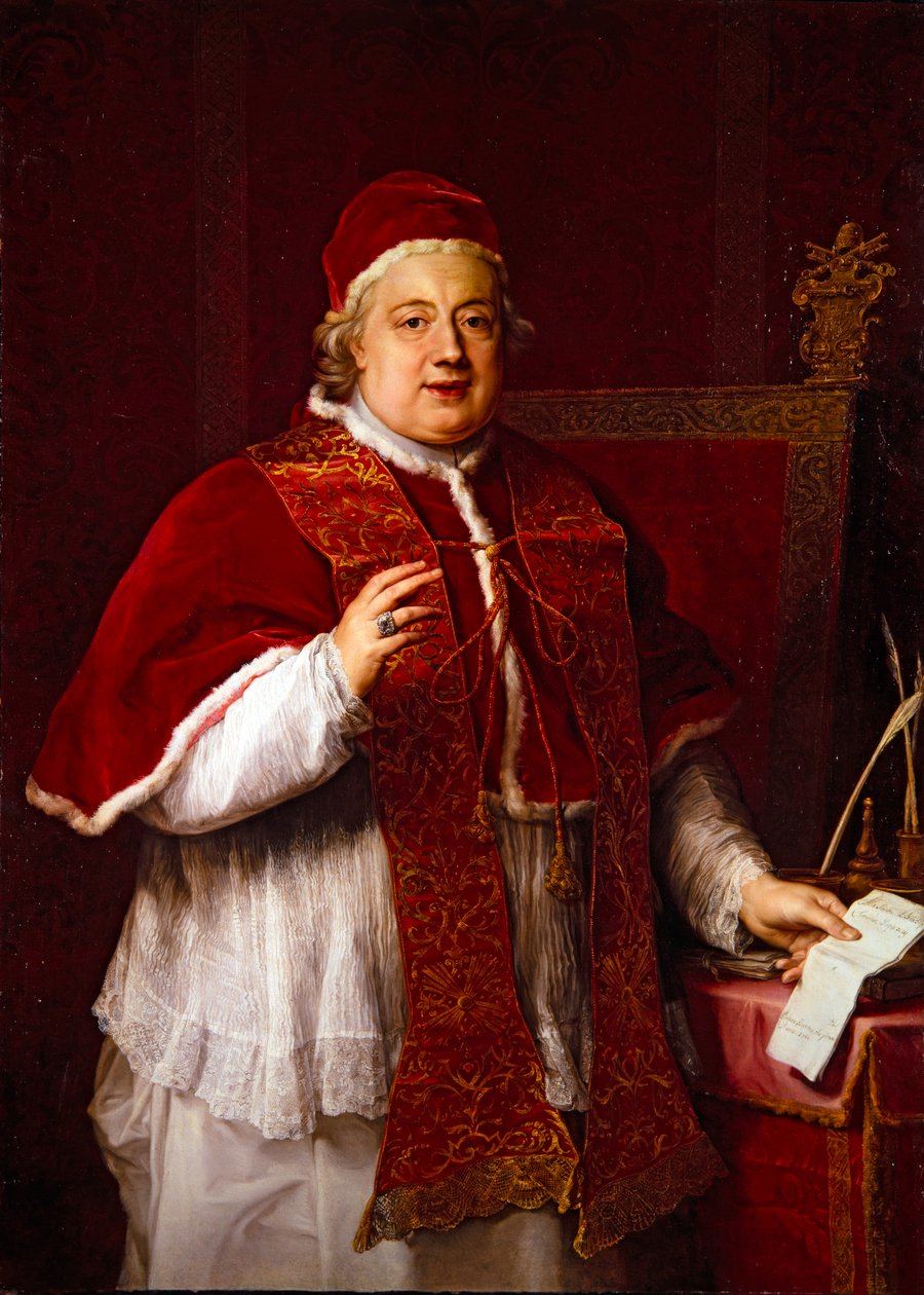 Muotokuva paavi Rezzonico (Klemens XIII) tekijältä Pompeo Girolamo Batoni
