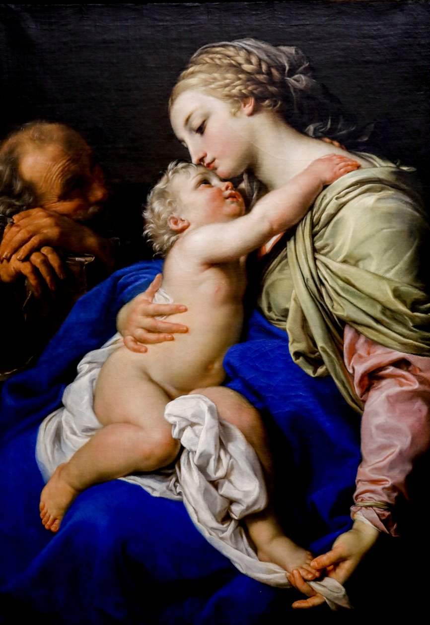 Pyhä perhe. 1700-luku (öljy kankaalle) tekijältä Pompeo Girolamo Batoni