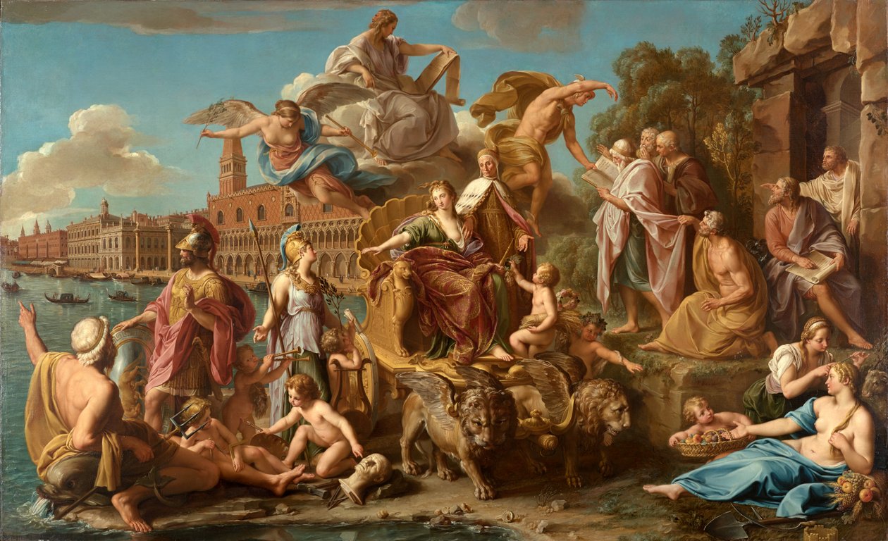 Venetsian voitto, 1737 tekijältä Pompeo Girolamo Batoni
