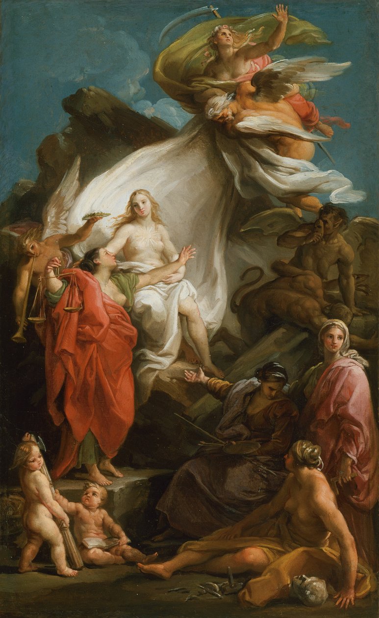 Aika paljastaa totuuden tekijältä Pompeo Girolamo Batoni