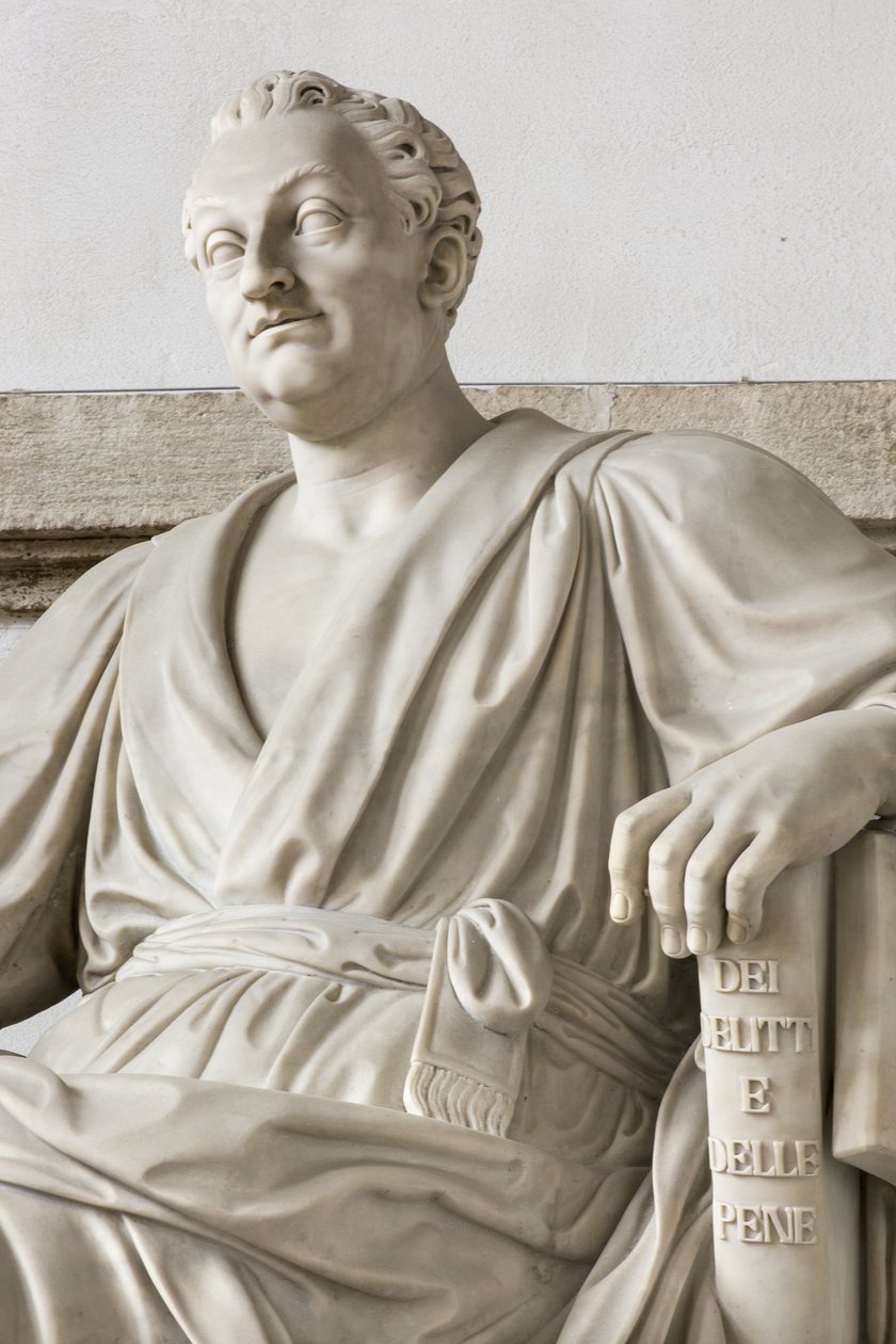 Cesare Beccarian patsas tekijältä Pompeo Marchesi