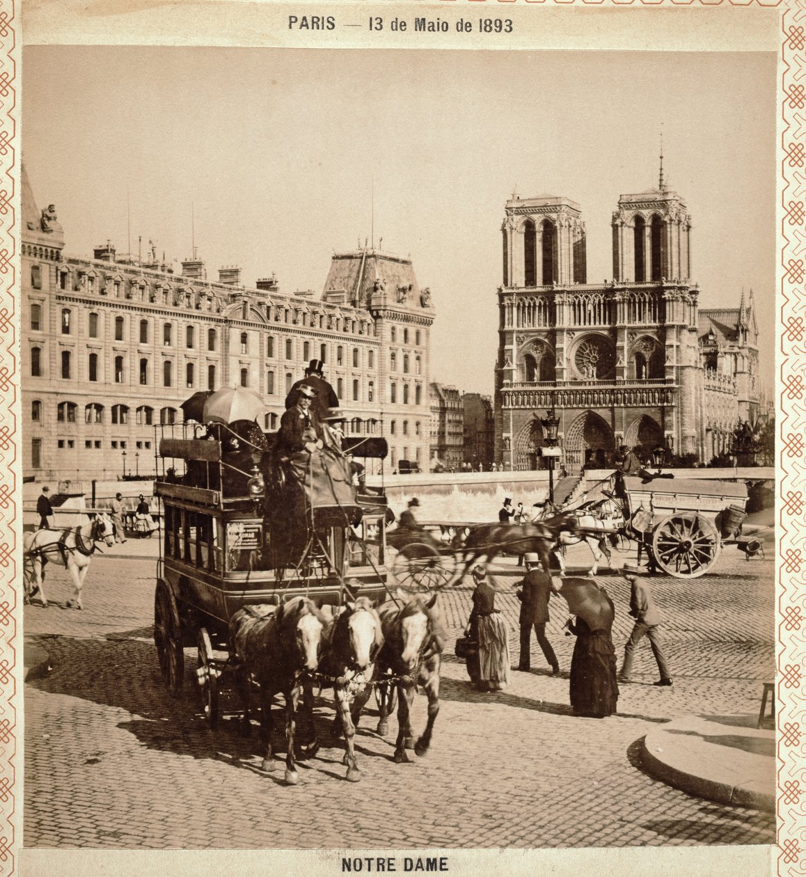 Notre Dame, Pariisi, 13. toukokuuta 1893 tekijältä Portuguese Photographer