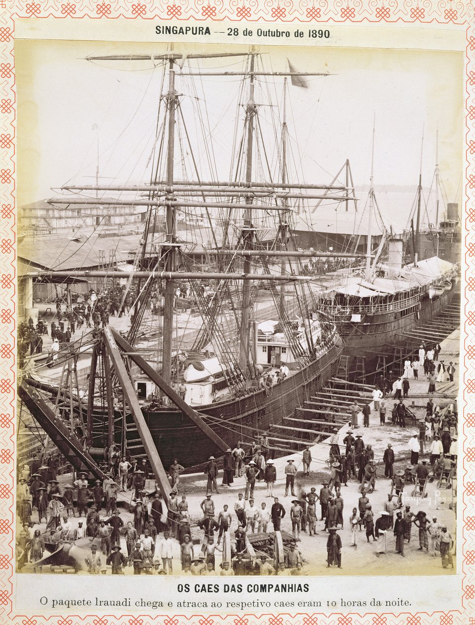 Singapore, 28. lokakuuta 1890 tekijältä Portuguese Photographer