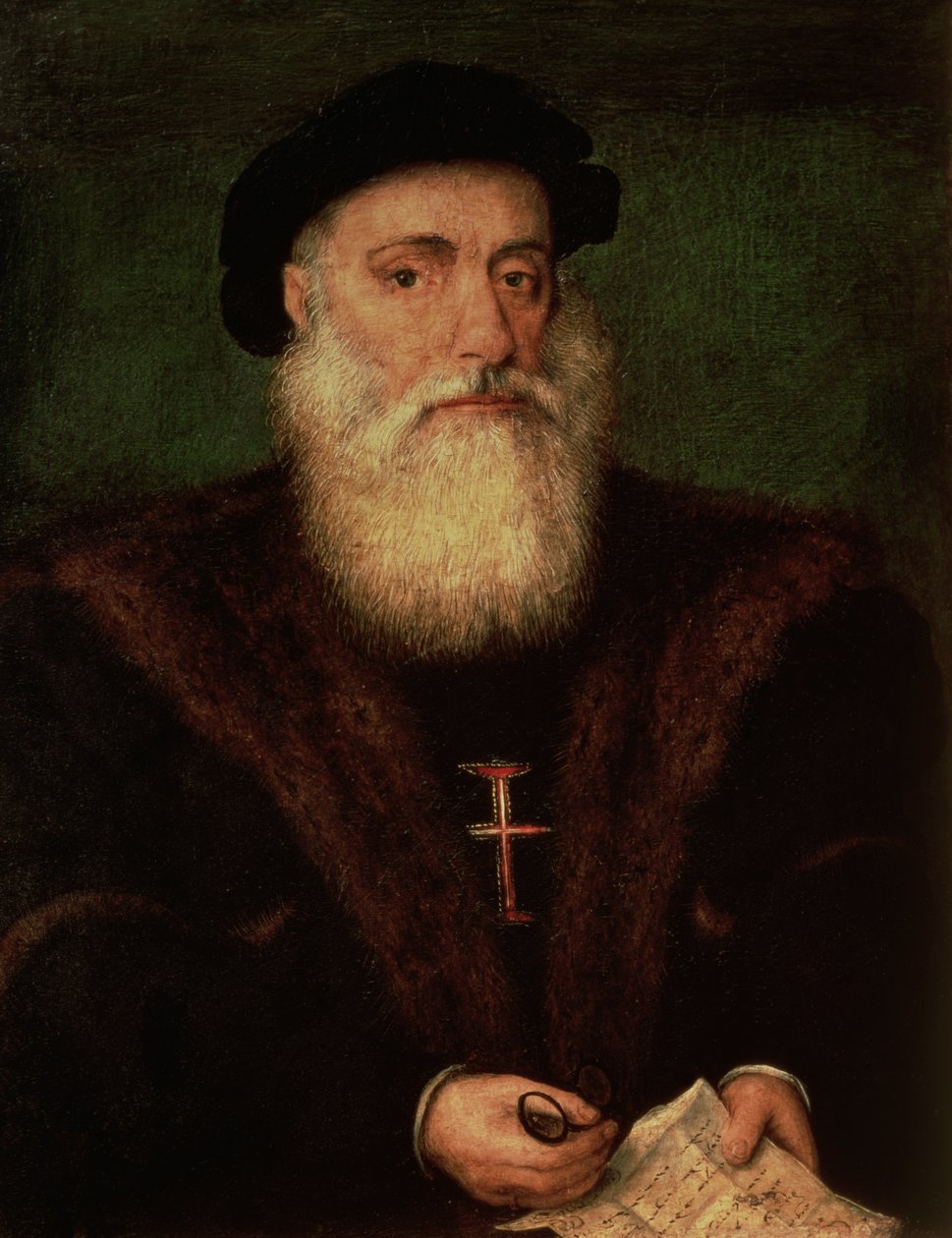 Muotokuvan oletetaan olevan Vasco da Gamasta (1469-1524) n. 1524 tekijältä Portuguese School