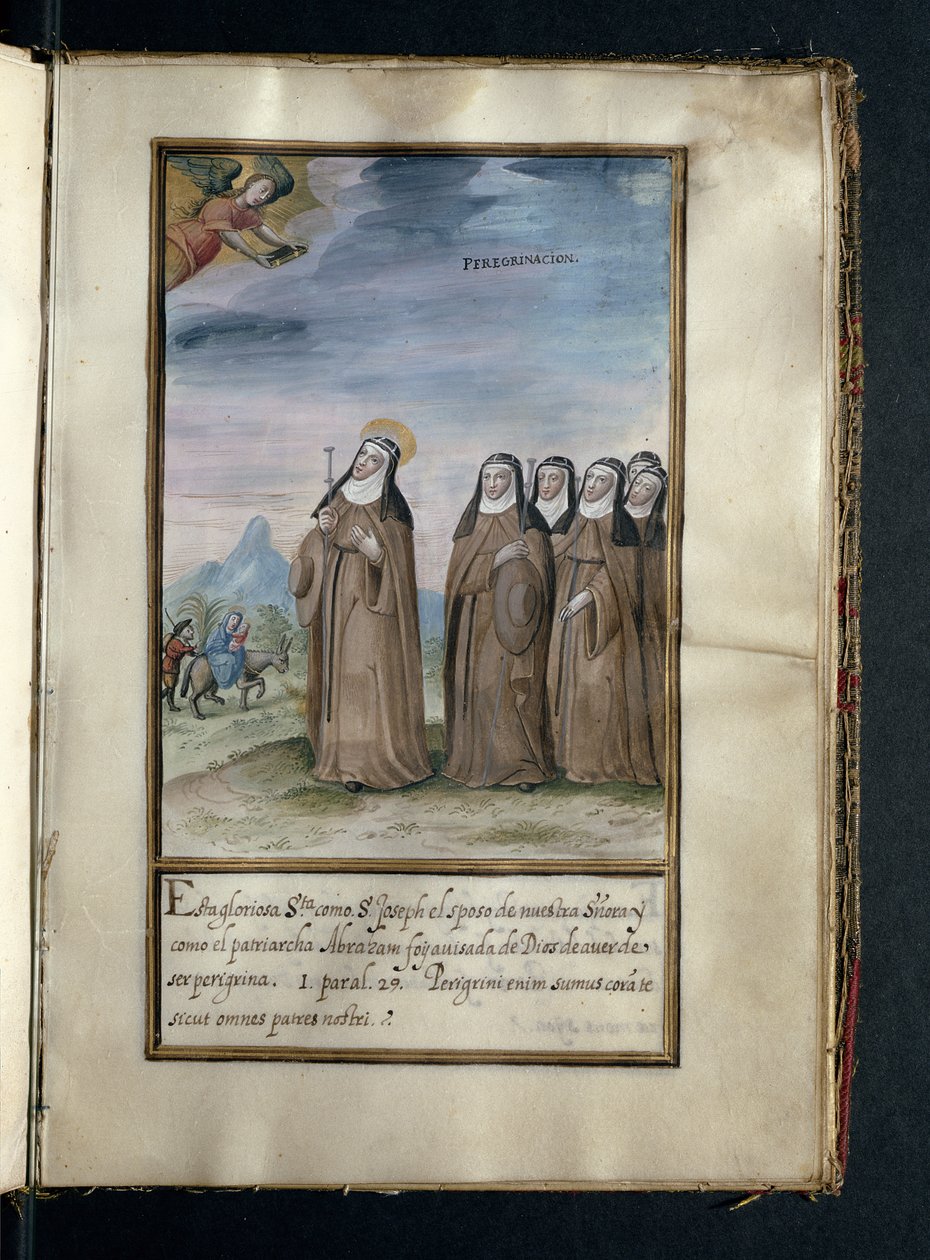 Pyhiinvaellus, Syonin nunnien muuton historiasta, koottu Lissabonissa 1600-luvun alussa tekijältä Portuguese School