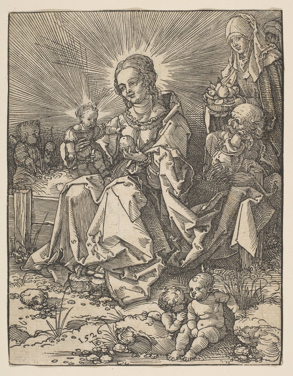 Madonna ruohorannalla, 1526. tekijältä Possibly Albrecht Dürer