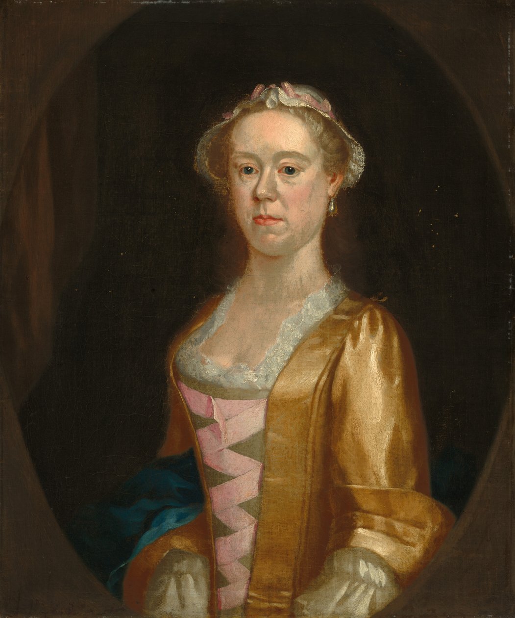 Naisen muotokuva tekijältä Possibly British 18th Century