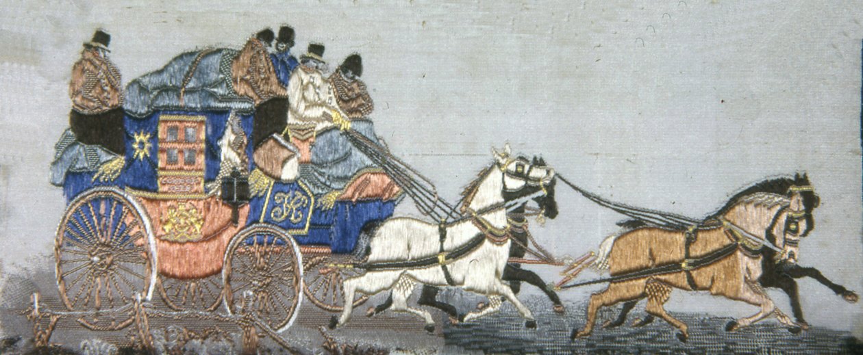 The London & York Royal Mail Coach, Englanti, 1879. tekijältä Possibly Thomas Stevens.