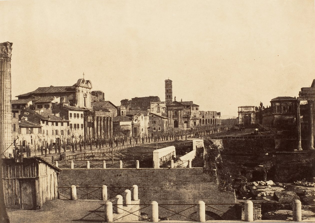 Forum, Rooma, 1853-56. tekijältä Possibly by Jane Martha St. John.