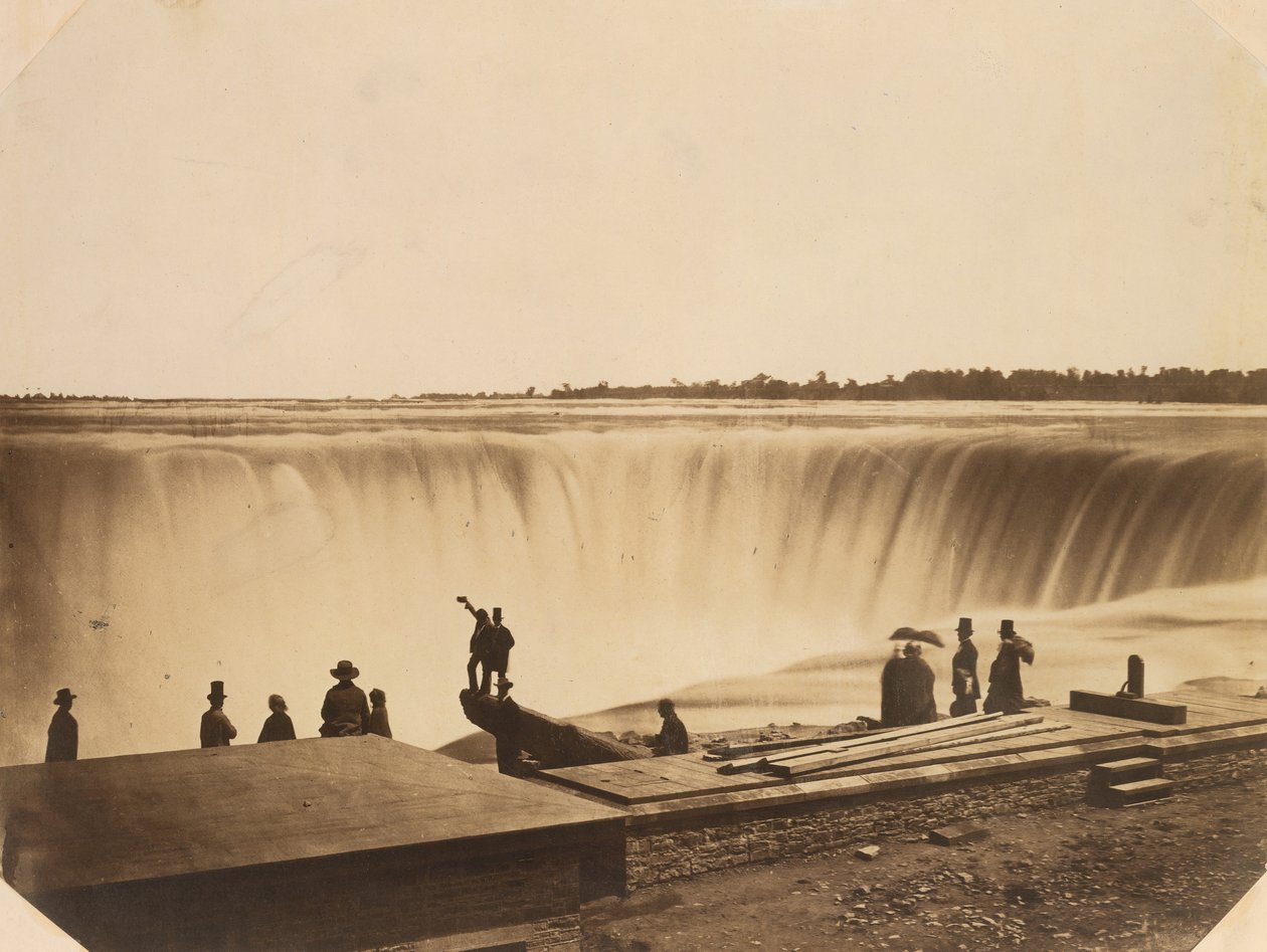 Niagaran putoukset, n. 1855. tekijältä Possibly by Silas A. Holmes.
