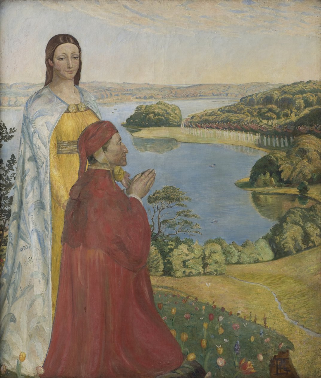 Dante ja Beatrice paratiisissa tekijältä Poul S. Christiansen
