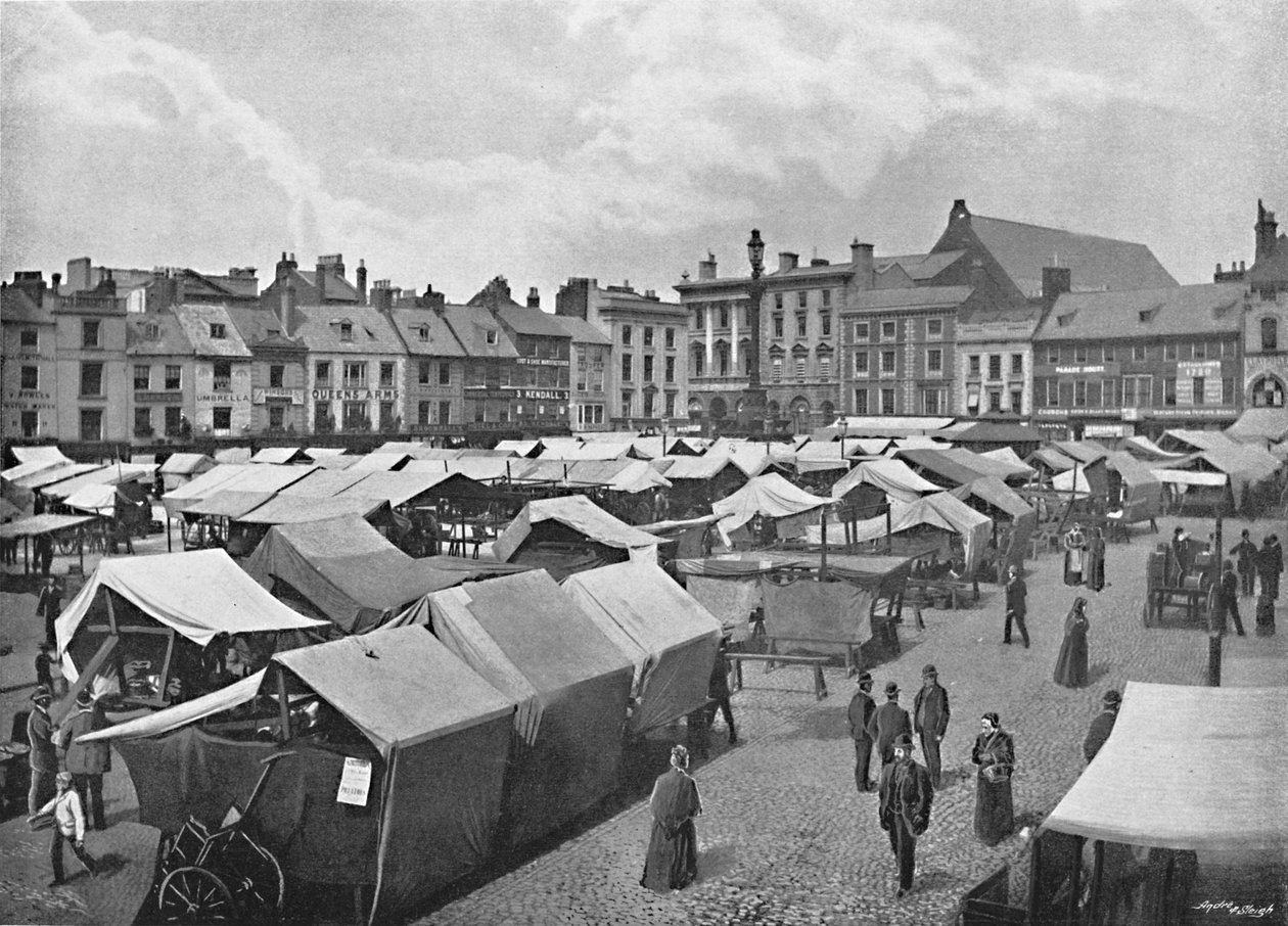 Market-Place, Northampton, c1896 tekijältä Poulton and Co