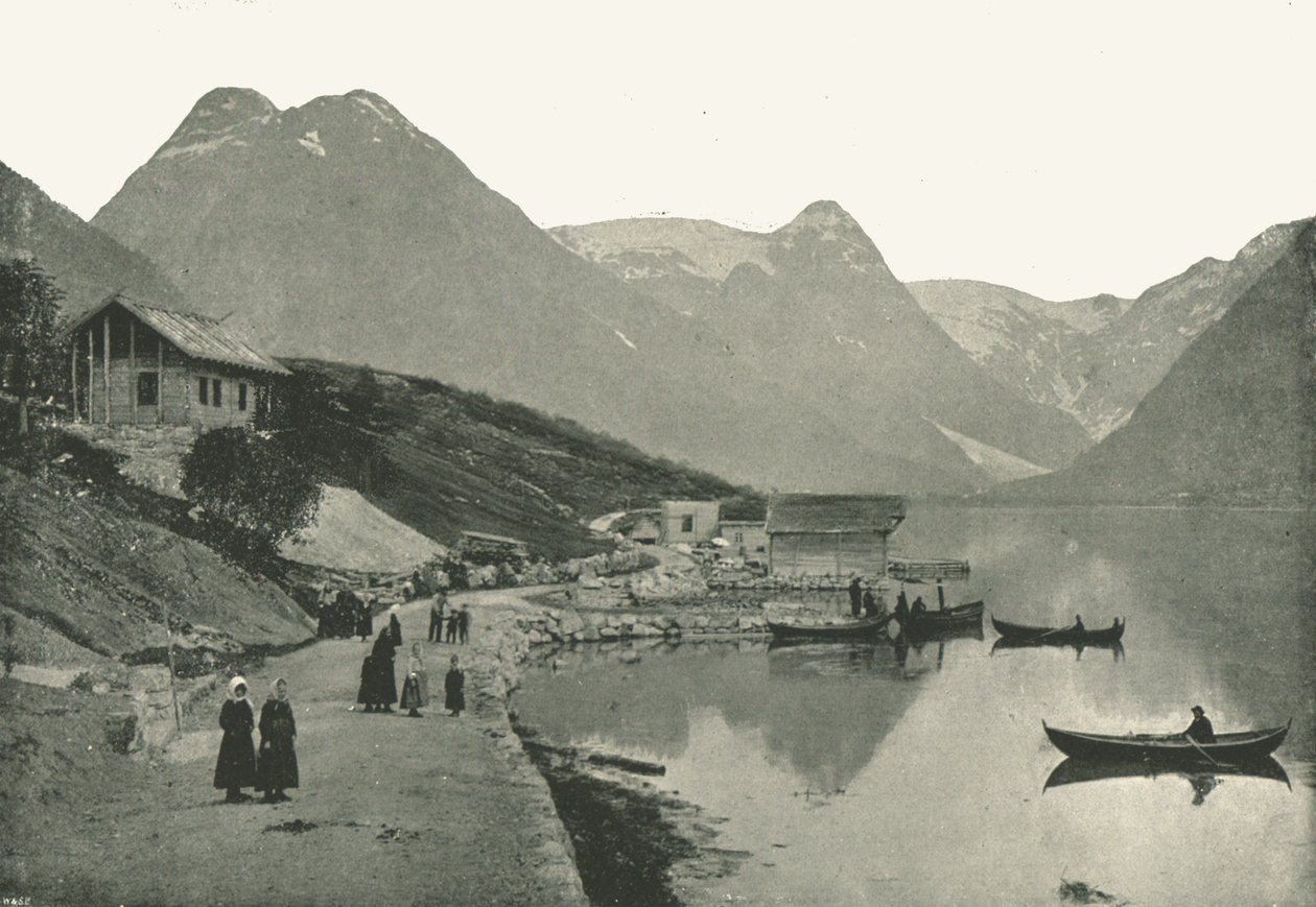 Mundal, Fjaerlandsfjordenissa, Sognissa, Norjassa, 1895. tekijältä Poulton and Co